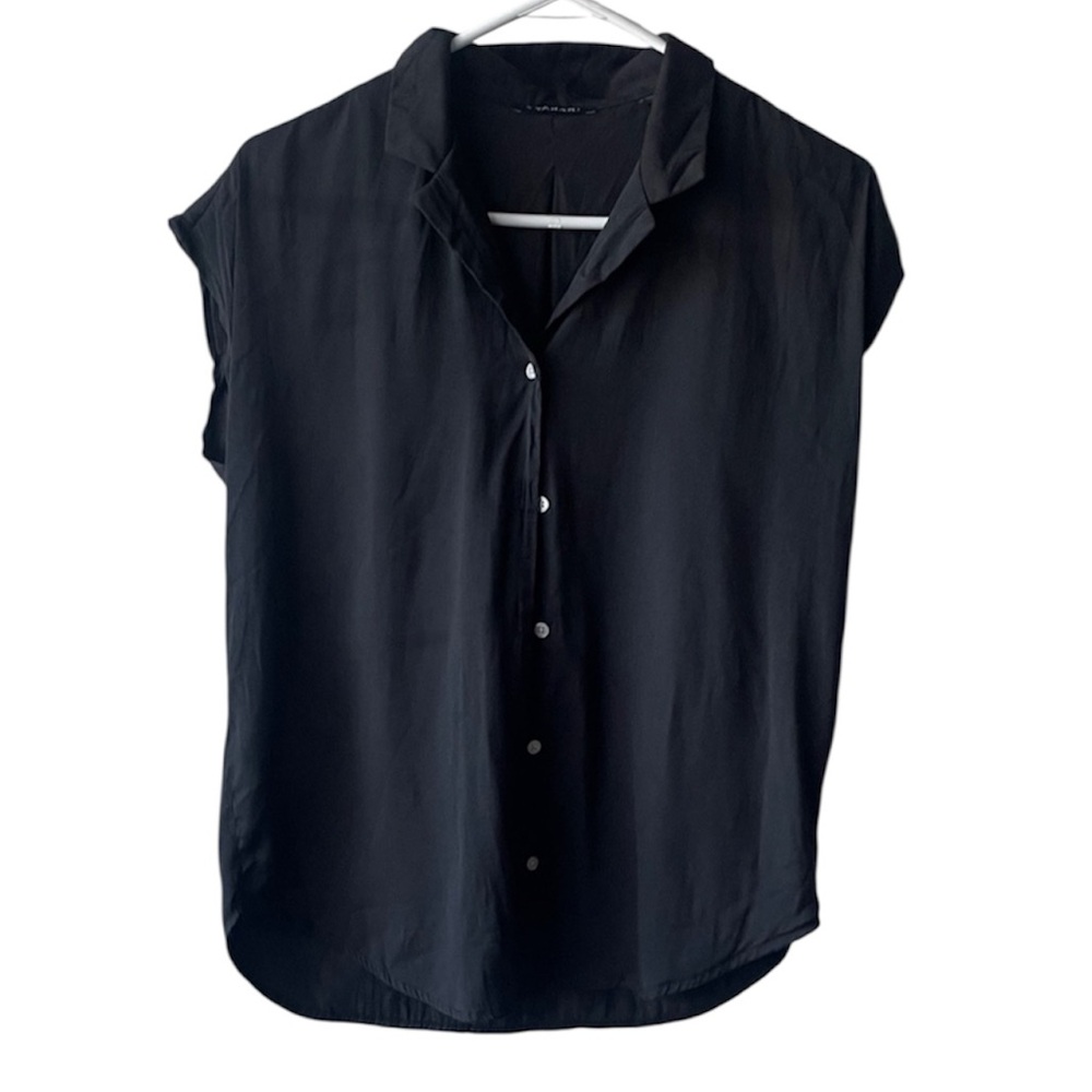 T Tahari Elegant Black Top